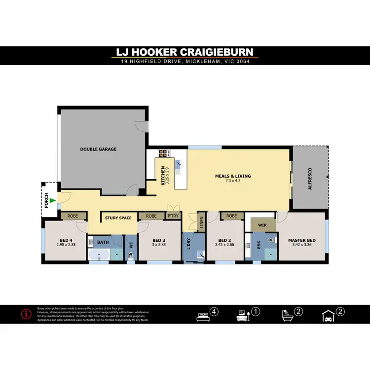 Floorplan of Homely house listing, 19 Highfield Drive, Mickleham VIC 3064