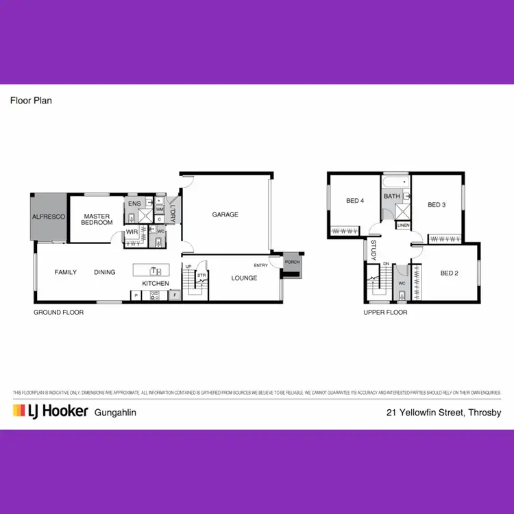 Floorplan of Homely house listing, 21 Yellowfin Street, Throsby ACT 2914
