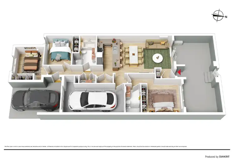 Floorplan of Homely townhouse listing, 17/10 Charles Perkins Circuit, Bonner ACT 2914