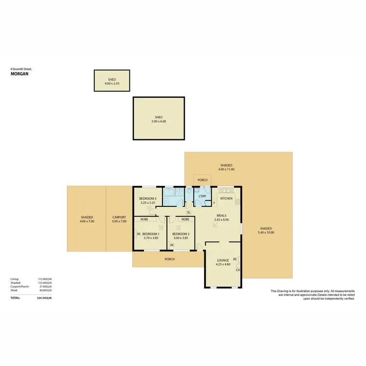Floorplan of Homely house listing, 4 Seventh Street, Morgan SA 5320
