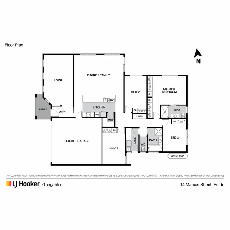 Floorplan of Homely house listing, 14 Marcus Street, Forde ACT 2914