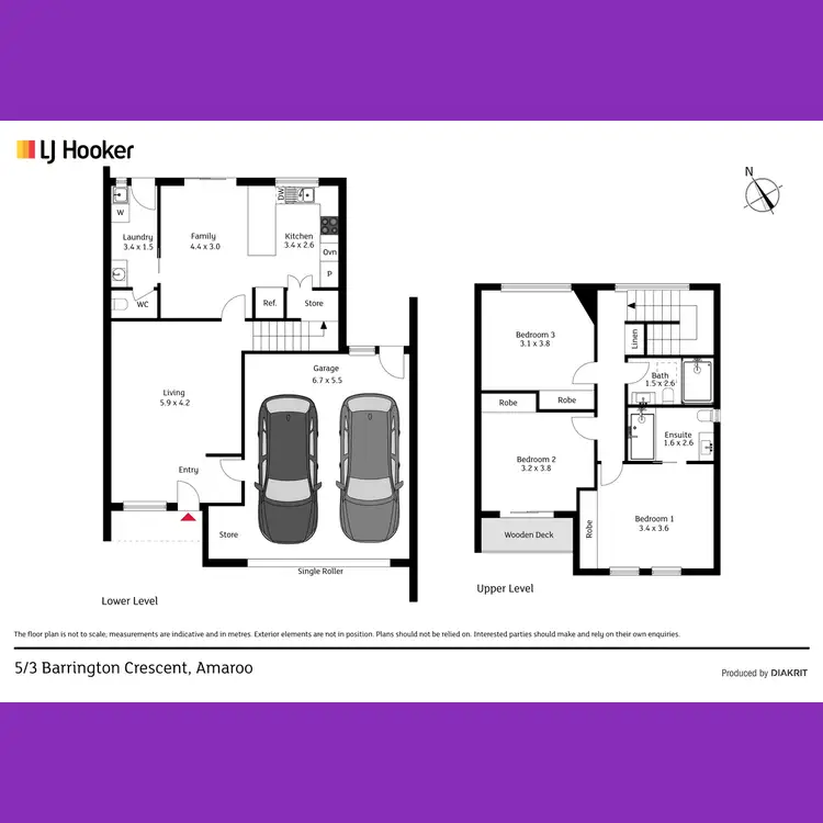 Floorplan of Homely townhouse listing, 5/3 Barrington Crescent, Amaroo ACT 2914