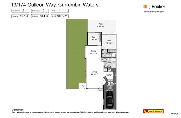 Floorplan of Homely unit listing, 13/174 Galleon Way, Currumbin Waters QLD 4223