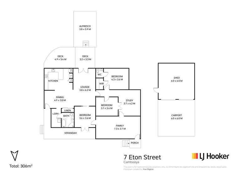 Floorplan of Homely house listing, 7 Eton Street, Cambooya QLD 4358