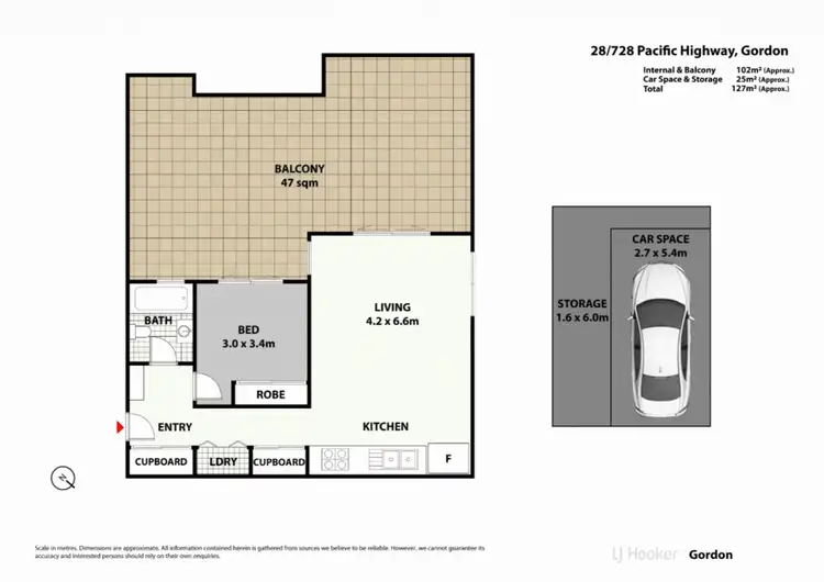 Floorplan of Homely apartment listing, 28/728 Pacific Highway, Gordon NSW 2072
