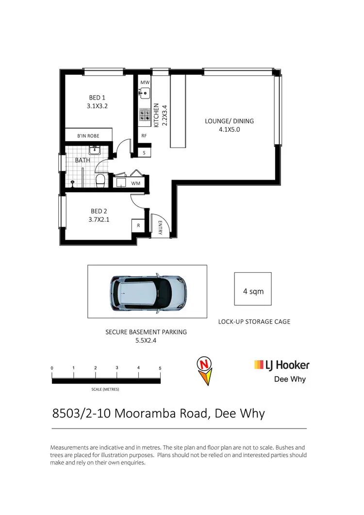 Floorplan of Homely apartment listing, 8503/2-10 Mooramba Road, Dee Why NSW 2099
