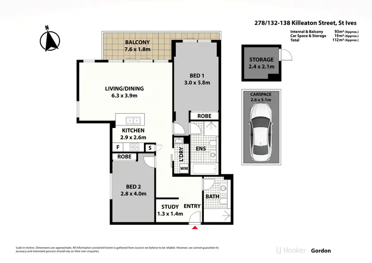Floorplan of Homely apartment listing, 278/132-138 Killeaton Street, St Ives NSW 2075