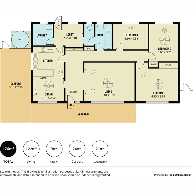 Floorplan of Homely house listing, 2 Allen Drive, Para Hills SA 5096