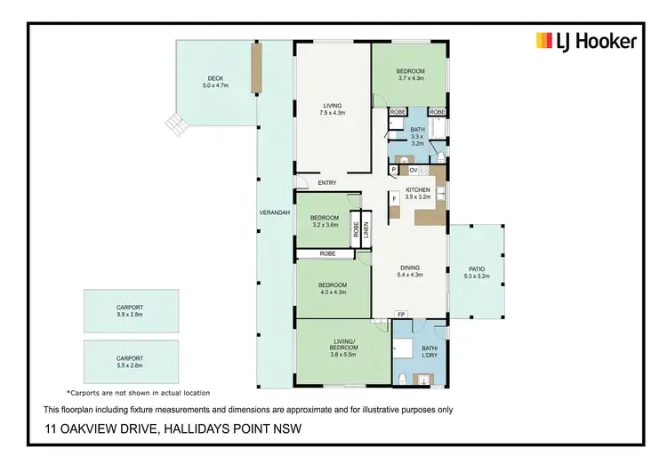 Floorplan of Homely house listing, 11 Oakview Drive, Hallidays Point NSW 2430