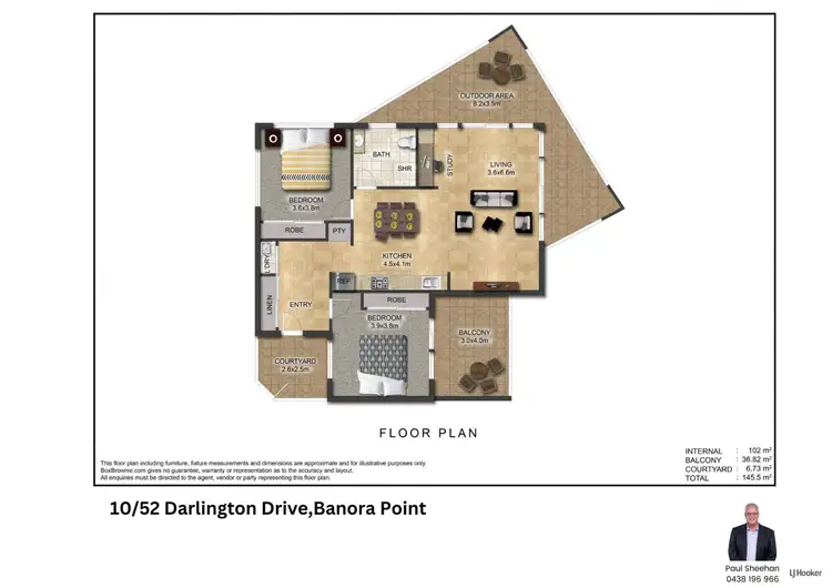 Floorplan of Homely unit listing, 10/52 Darlington Drive, Banora Point NSW 2486