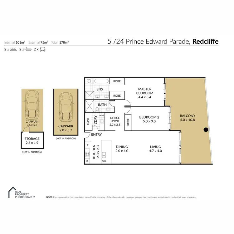 Floorplan of Homely unit listing, 5/24 Prince Edward Parade, Redcliffe QLD 4020
