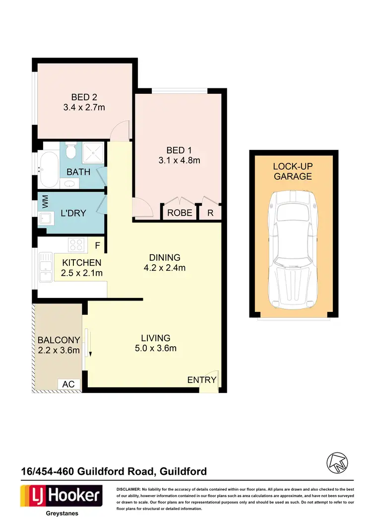 Floorplan of Homely apartment listing, 16/454-460 Guildford Road, Guildford NSW 2161