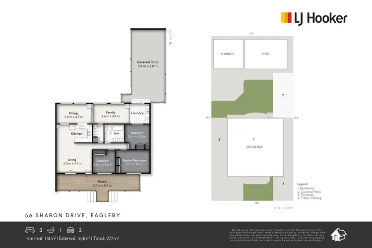 Floorplan of Homely house listing, 56 Sharon Drive, Eagleby QLD 4207
