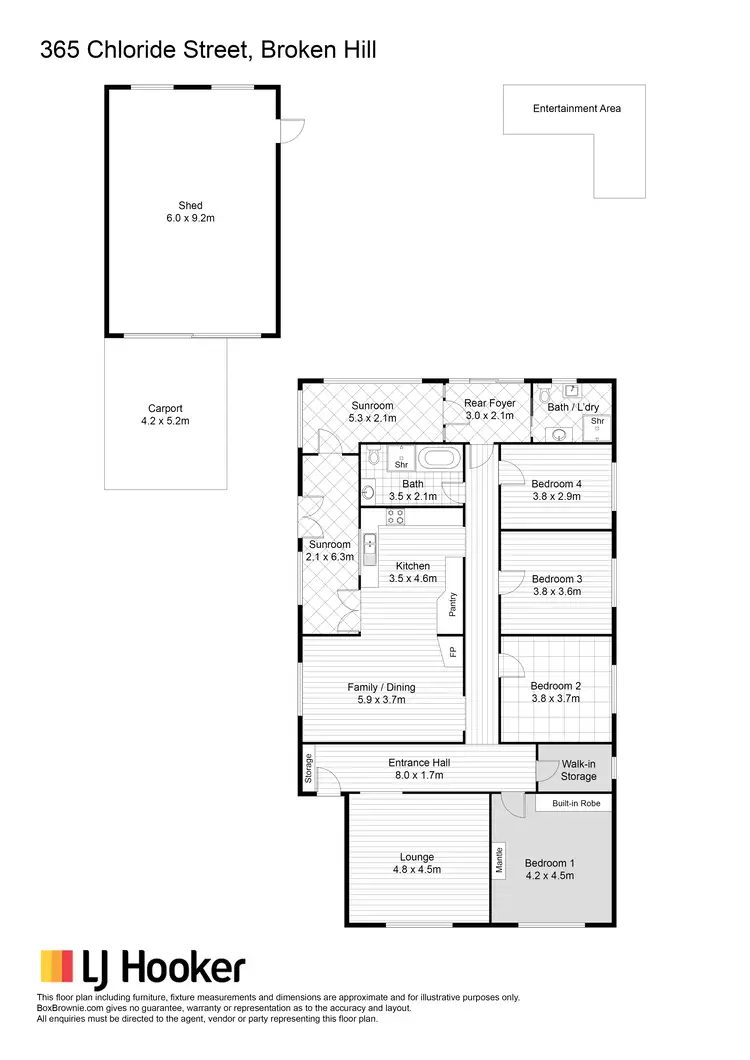 Floorplan of Homely house listing, 365 Chloride Street, Broken Hill NSW 2880