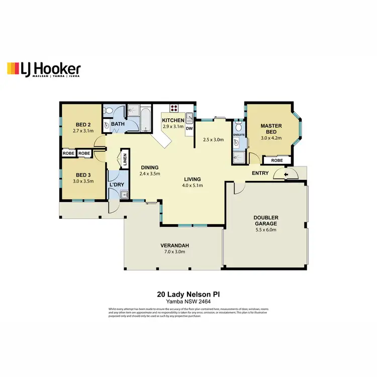 Floorplan of Homely house listing, 20 Lady Nelson Place, Yamba NSW 2464