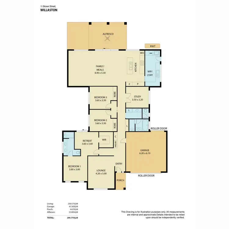 Floorplan of Homely house listing, 11 Brown Street, Willaston SA 5118