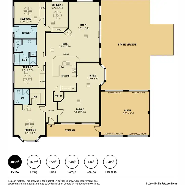 Floorplan of Homely house listing, 1 Huntly Street, Greenwith SA 5125
