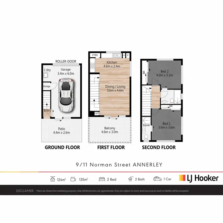 Floorplan of Homely townhouse listing, 9/11 Norman Street, Annerley QLD 4103