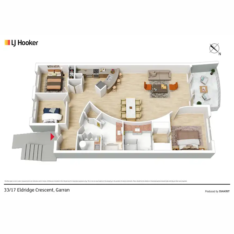 Floorplan of Homely apartment listing, 33/17 Eldridge Crescent, Garran ACT 2605