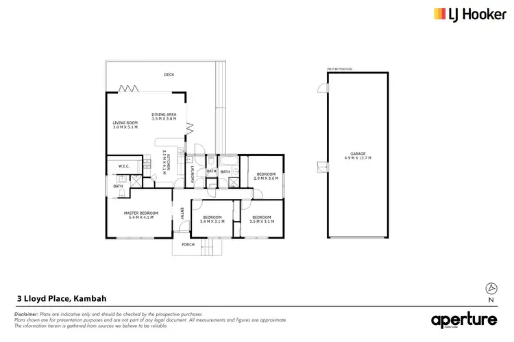 Floorplan of Homely house listing, 3 Lloyd Place, Kambah ACT 2902