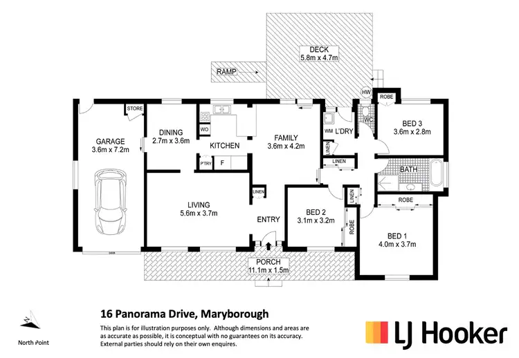 Floorplan of Homely house listing, 16 Panorama Drive, Maryborough QLD 4650