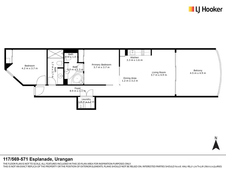 Floorplan of Homely unit listing, Unit 117/569 Esplanade, Urangan QLD 4655