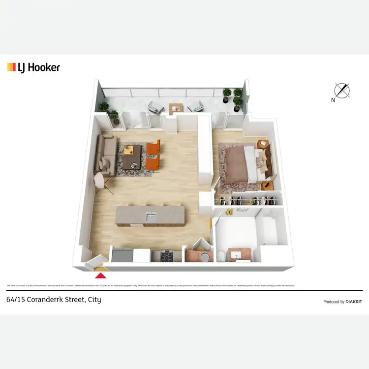 Floorplan of Homely apartment listing, 64/15 Coranderrk Street, City ACT 2601