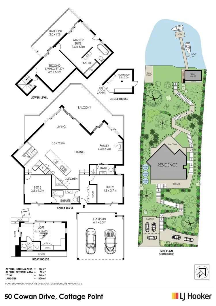 Floorplan of Homely house listing, 50 Cowan Drive, Cottage Point NSW 2084