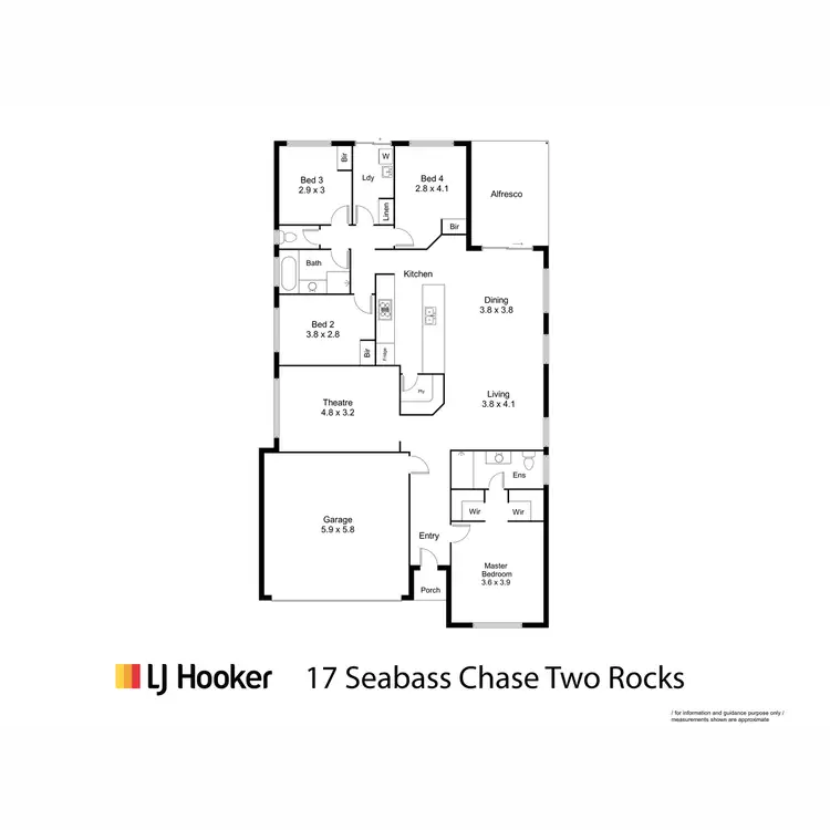 Floorplan of Homely house listing, 17 Seabass Chase, Two Rocks WA 6037