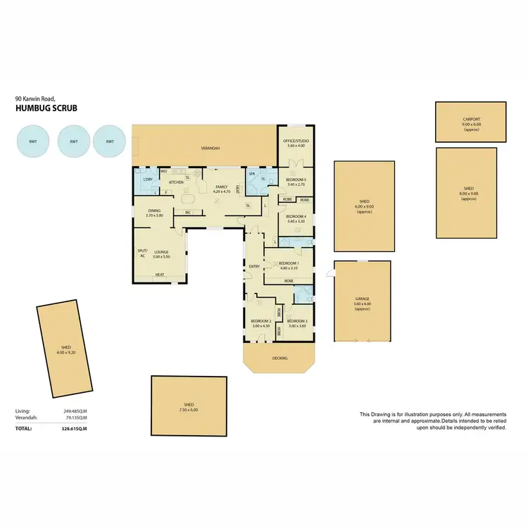 Floorplan of Homely house listing, 90 Karwin Road, Humbug Scrub SA 5114