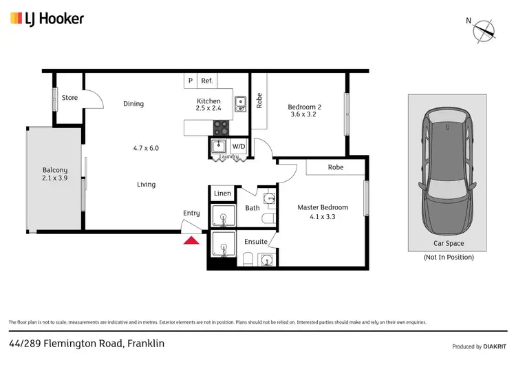 Floorplan of Homely apartment listing, 44/289 Flemington Road, Franklin ACT 2913