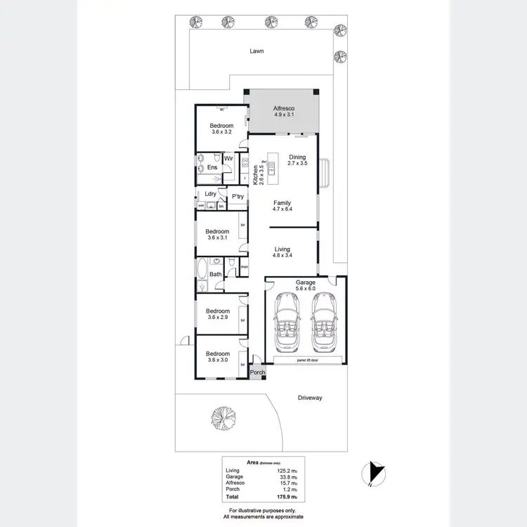 Floorplan of Homely house listing, 6 Gladstone Road, Seaford Meadows SA 5169