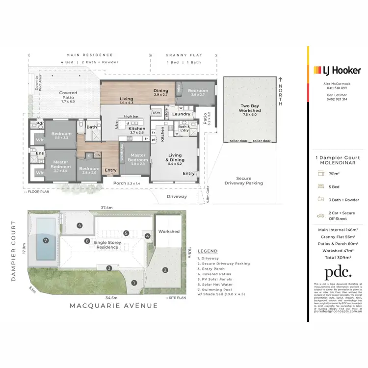 Floorplan of Homely house listing, 1 Dampier Court, Molendinar QLD 4214