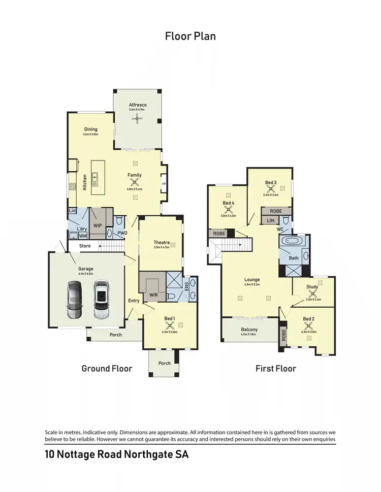 Floorplan of Homely house listing, 10 Nottage Road, Lightsview SA 5085