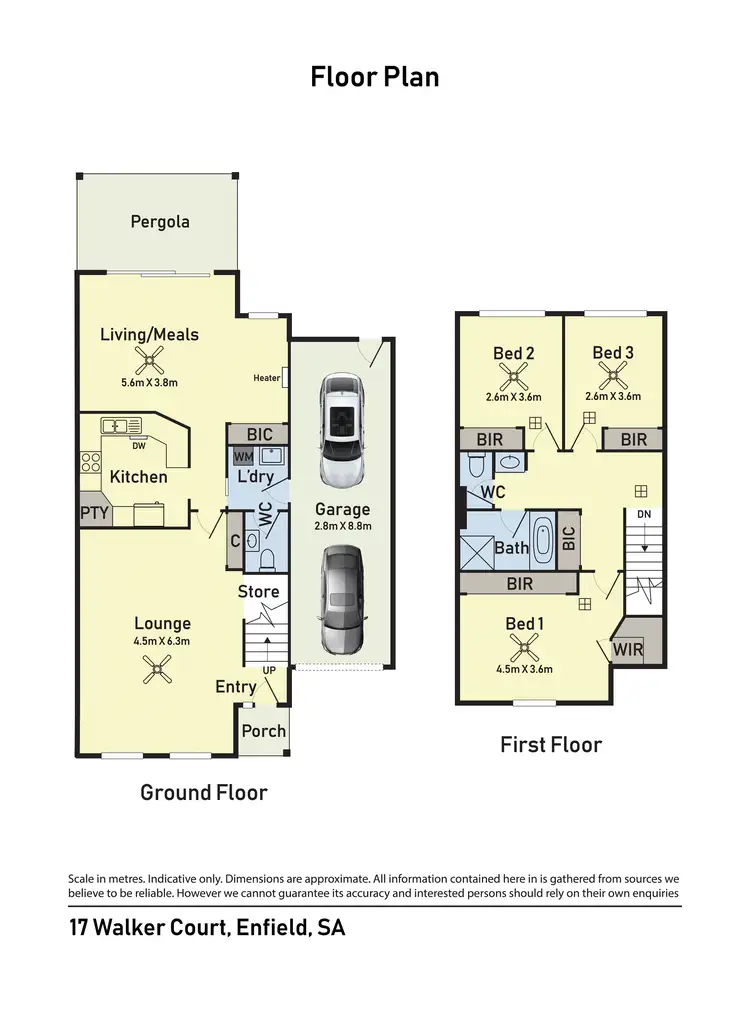 Floorplan of Homely house listing, 17 Walker Ct, Enfield SA 5085