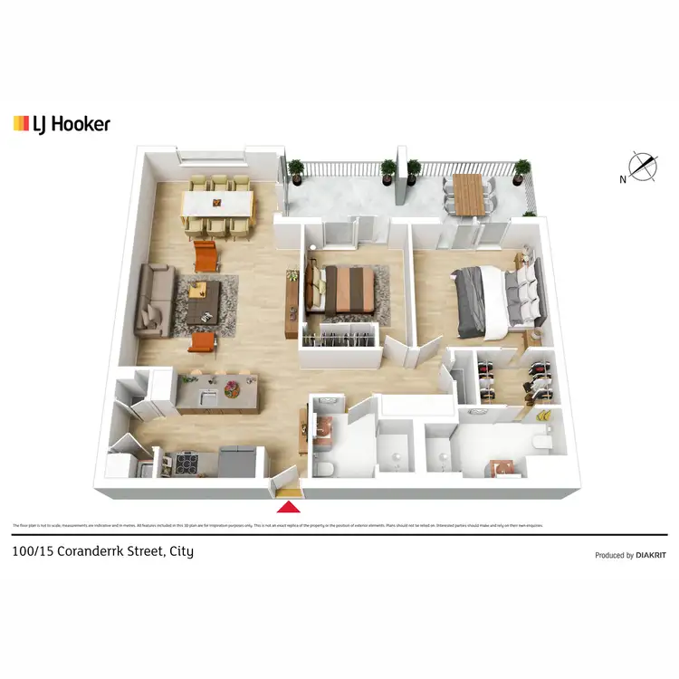 Floorplan of Homely house listing, 100/15 Coranderrk Street, City ACT 2601