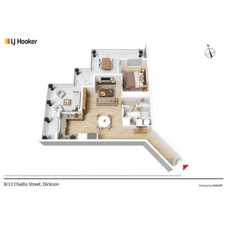 Floorplan of Homely unit listing, 8/12 Challis Street, Dickson ACT 2602