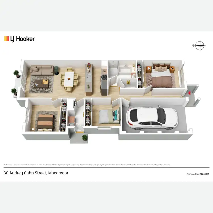Floorplan of Homely house listing, 30 Audrey Cahn Street, Macgregor ACT 2615