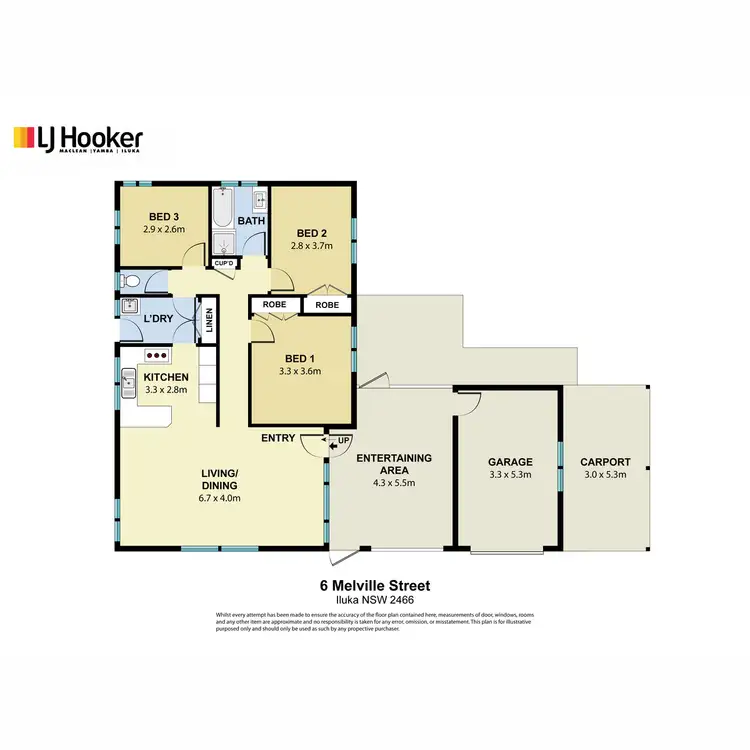 Floorplan of Homely house listing, 6 Melville Street, Iluka NSW 2466
