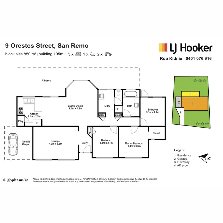 Floorplan of Homely house listing, 9 Orestes Street, San Remo WA 6210