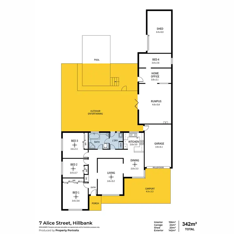 Floorplan of Homely house listing, 7 Alice Street, Hillbank SA 5112