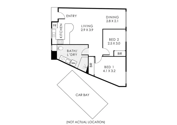 Floorplan of Homely unit listing, 25T/24 Pearson Street, Churchlands WA 6018