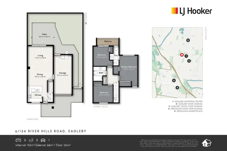 Floorplan of Homely townhouse listing, 6/154-162 River Hills Road, Eagleby QLD 4207