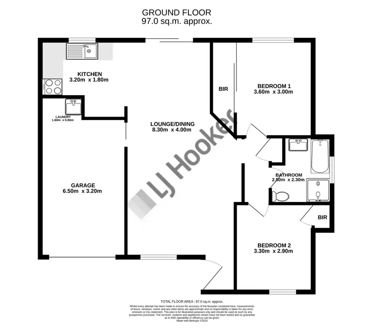 Floorplan of Homely unit listing, Unit 2/48a McGrane Street, Cessnock NSW 2325