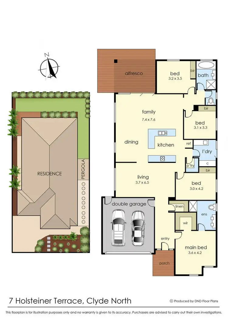 Floorplan of Homely house listing, 7 Holsteiner Terrace, Clyde North VIC 3978