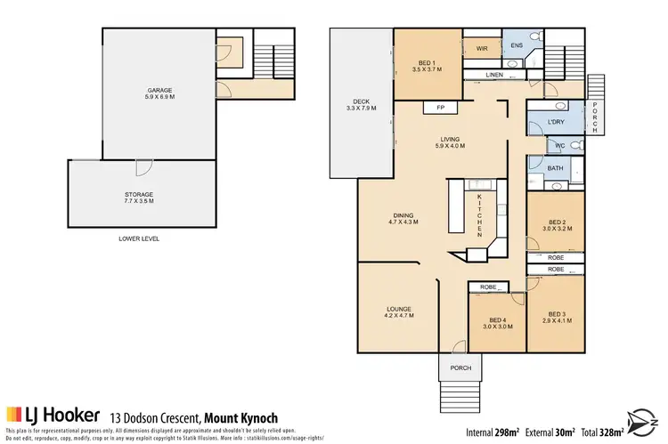Floorplan of Homely house listing, 13 Dodson Crescent, Mount Kynoch QLD 4350
