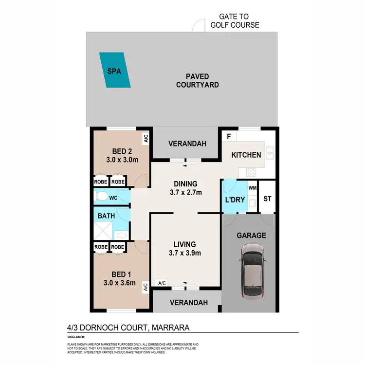 Floorplan of Homely unit listing, 4/3 Dornoch Court, Marrara NT 812