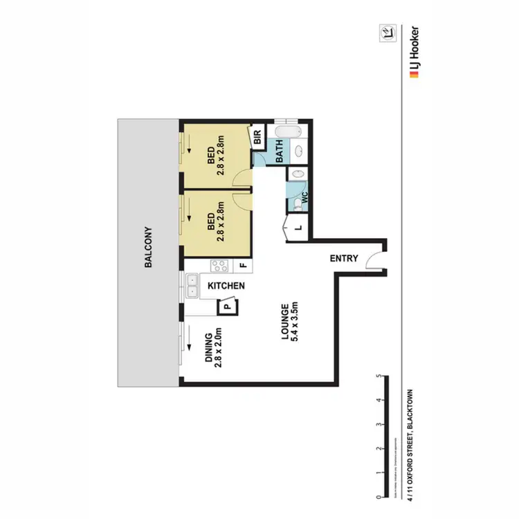 Floorplan of Homely unit listing, 4/11 Oxford Street, Blacktown NSW 2148