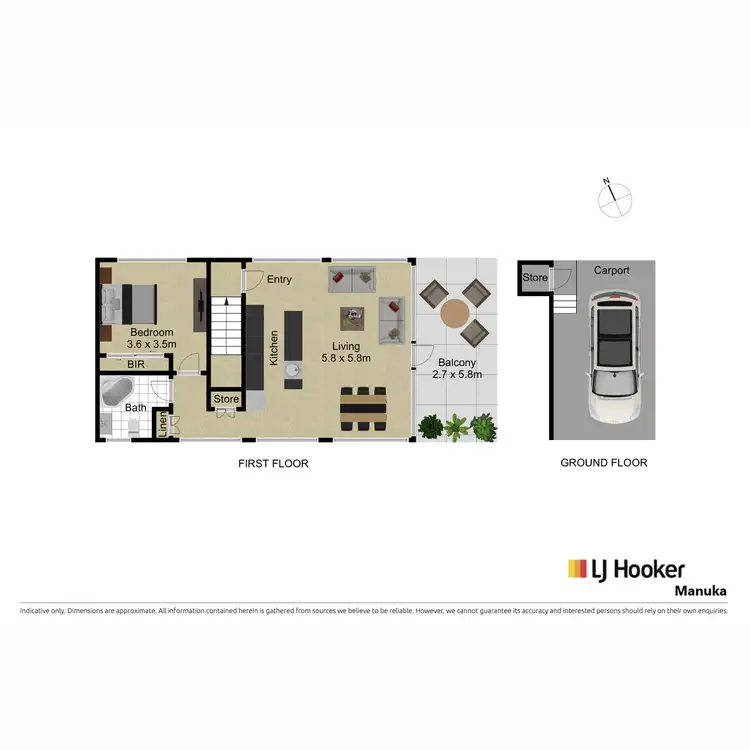 Floorplan of Homely unit listing, 20/42 McKay Lane, Turner ACT 2612