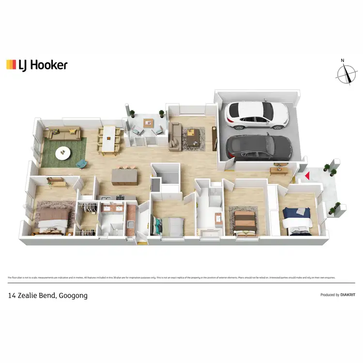 Floorplan of Homely house listing, 14 Zealie Bend, Googong NSW 2620